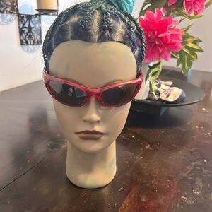 Pugs Red Slim Frame unisex Sunglasses